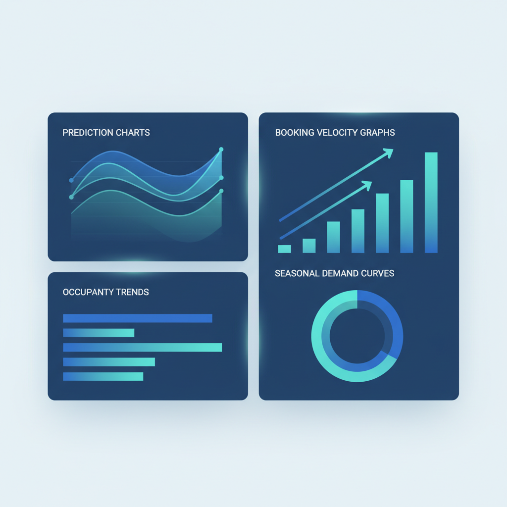 Marina occupancy forecasting dashboard showing seasonal demand trends