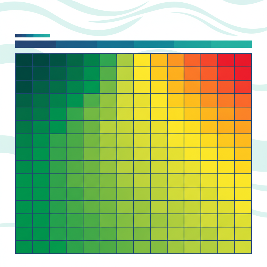 Marina occupancy heatmap showing peak and off-peak periods by berth type