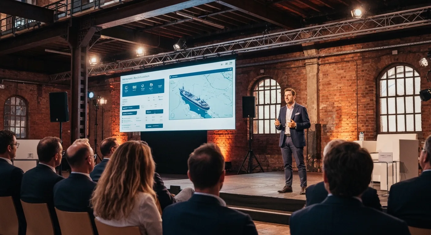 CEO Luca Longo speaking about AI at Estela Events