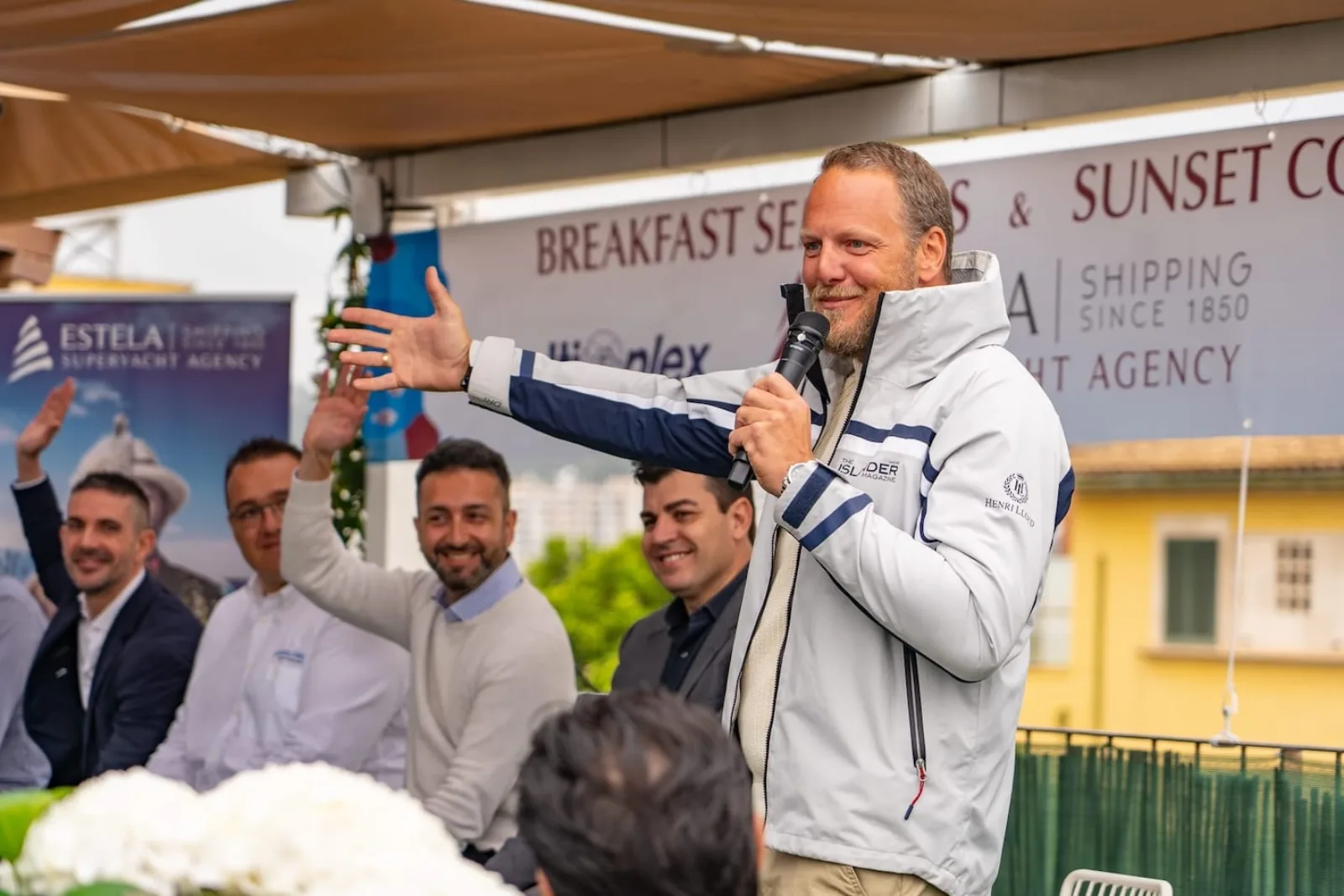 Audience and stage at the Estela Breakfast Seminar during Palma Boat Show week 2026