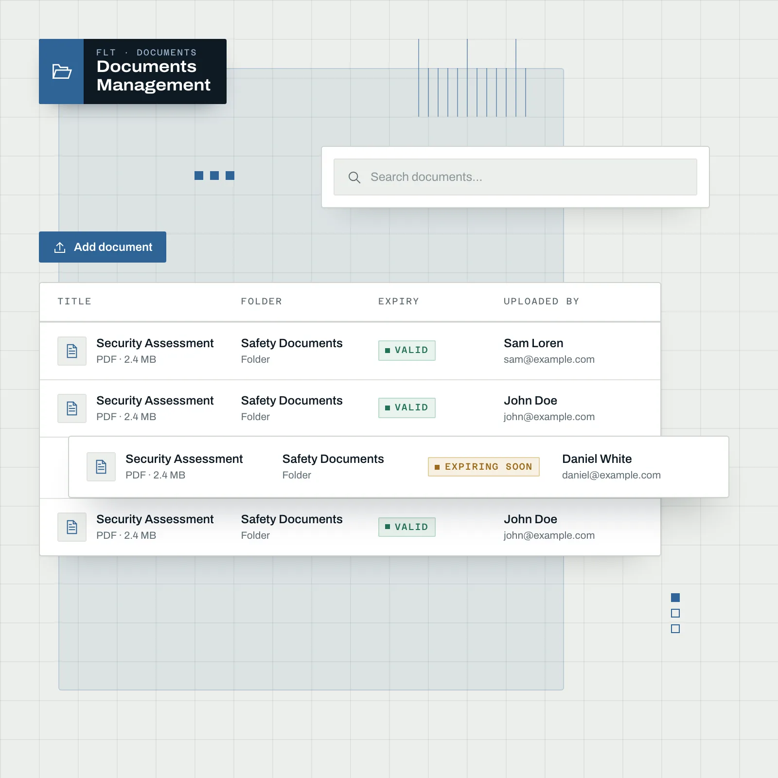Integrated yacht management document system for vessel certificates and compliance